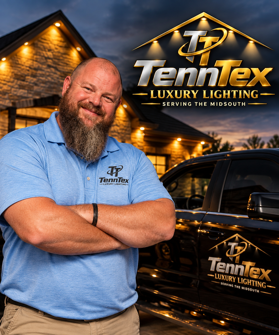 Christopher Russell, owner of TennTex Luxury Lighting in Memphis, TN